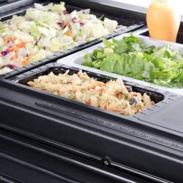 FOOD PANS COLOR NEGRO GN 1/3