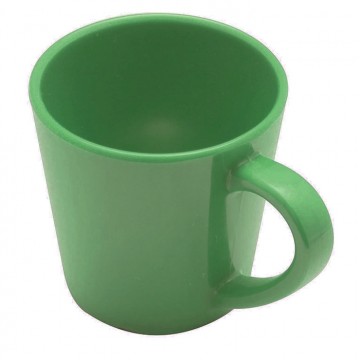 TAZA MELAMINA VERDE 210 ml