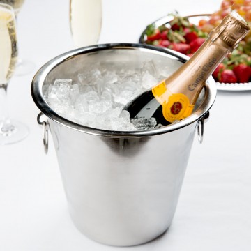 HIELERA ACERO INOX 21 X 21 CM