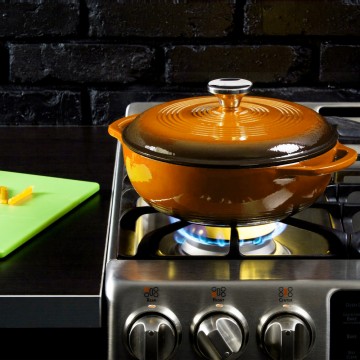 OLLA HIERRO FUNDIDO NARANJA...