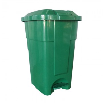 BASURERO 50 LT VERDE CON PEDAL