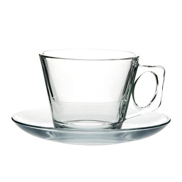 TAZA TE VIDRIO LISA CON...